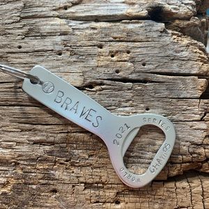 Atlanta Braves World Series Bottle Opener Keychain